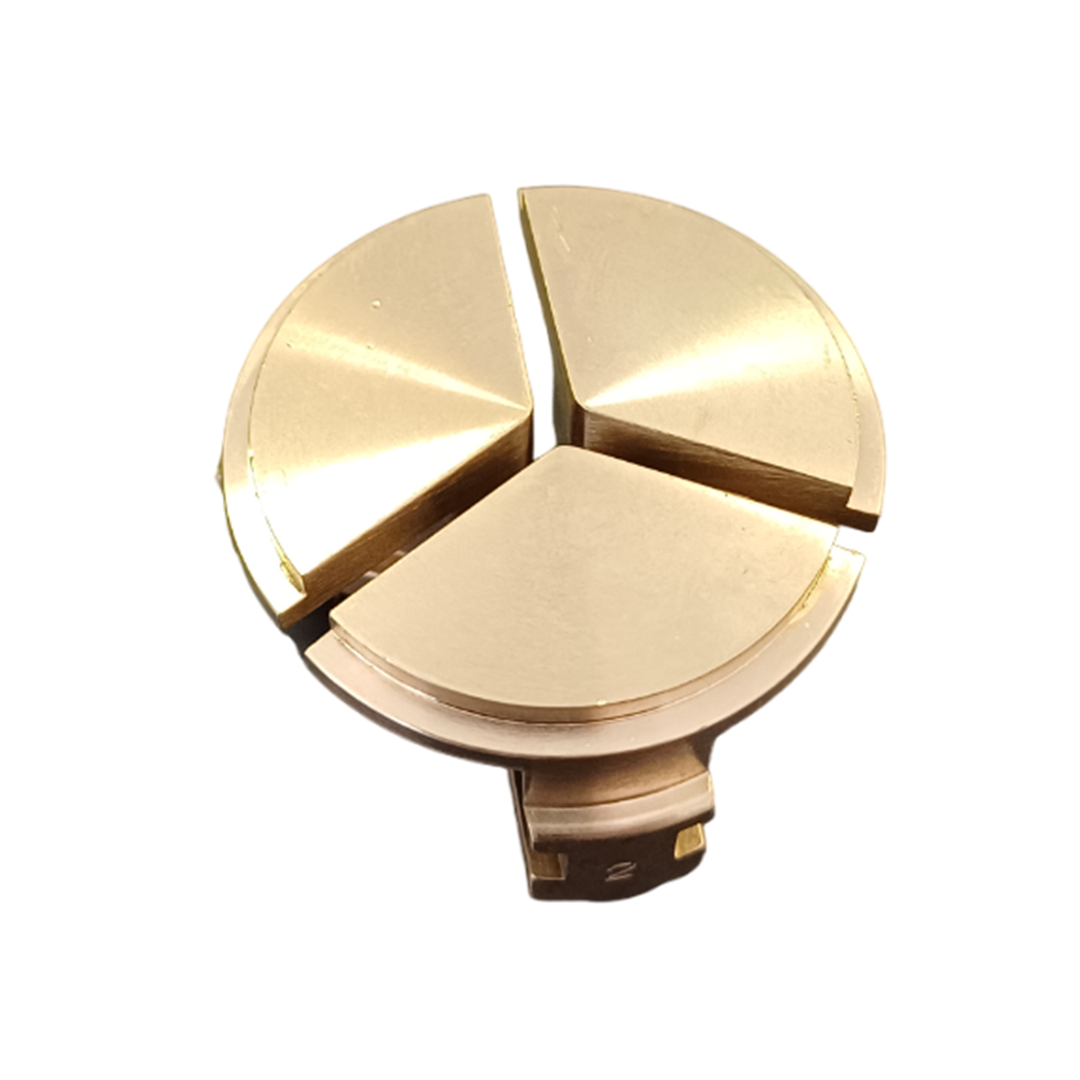 62520 </BR>Jeu de 3 mors flasques monobloc - Laiton – Image 2