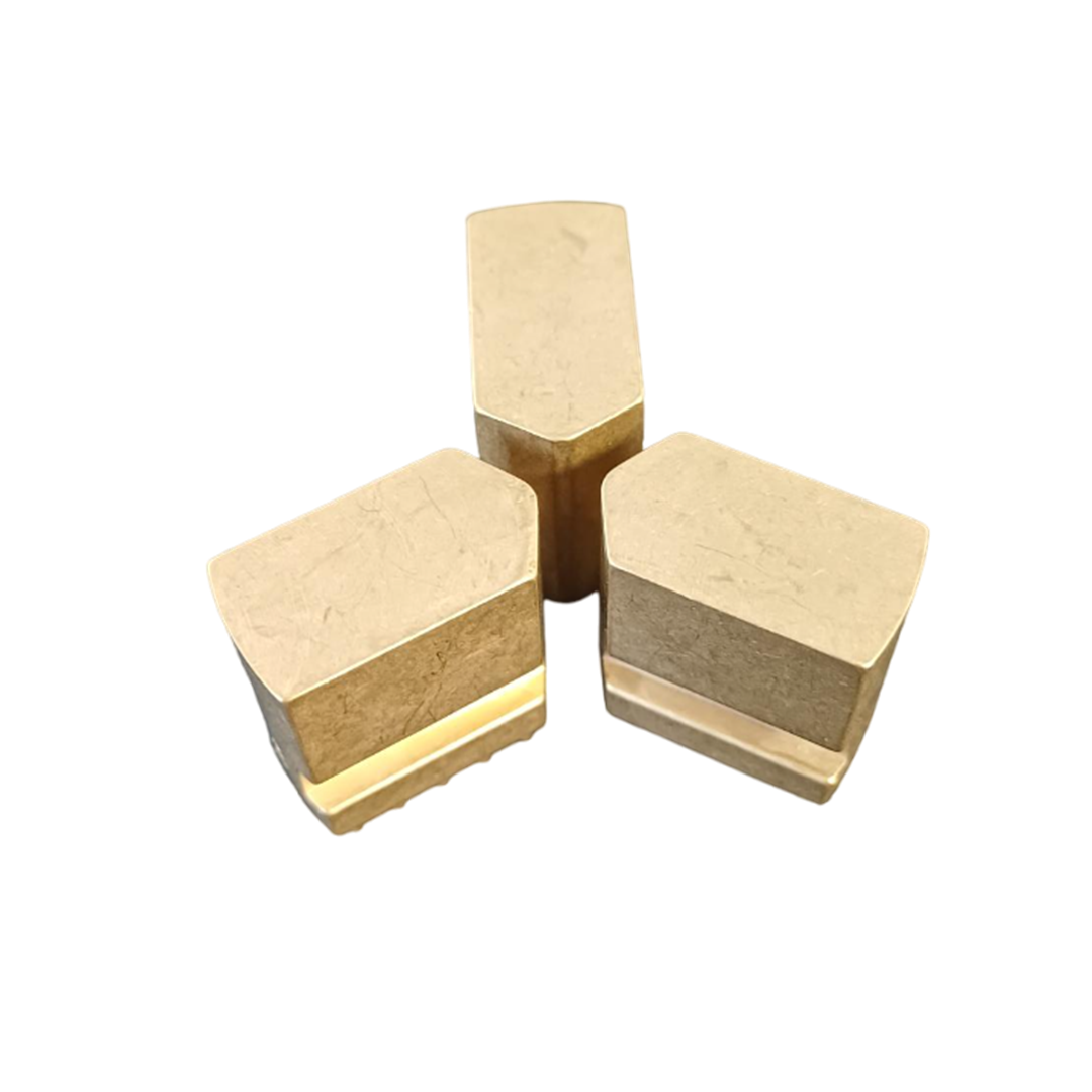 62422 </BR>Jeu de 3 mors monobloc - Laiton