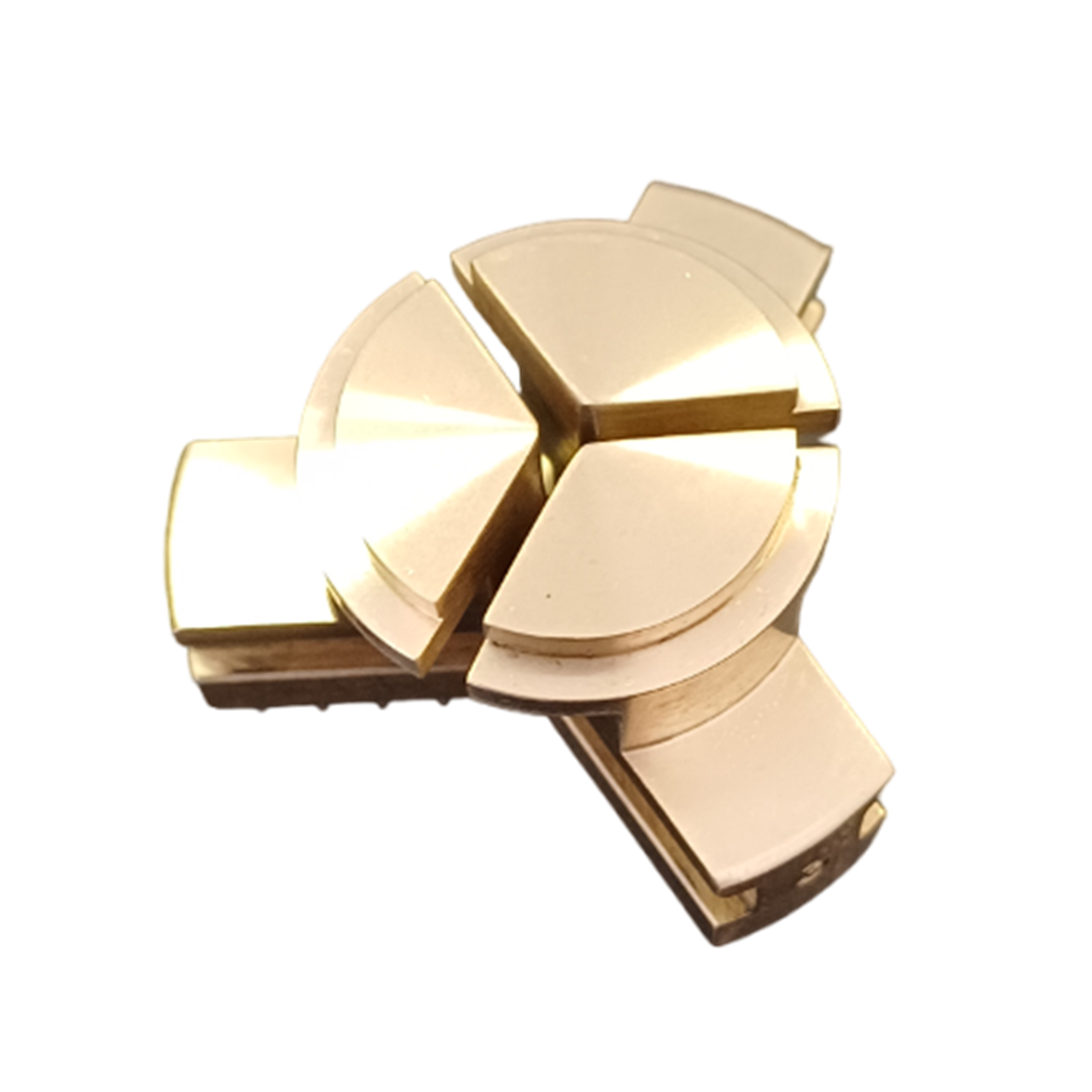 62520 </BR>Jeu de 3 mors flasques monobloc - Laiton – Image 3
