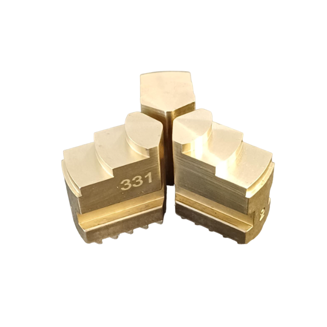 62522 </BR>Jeu de 3 mors monobloc serrage intérieur - Laiton